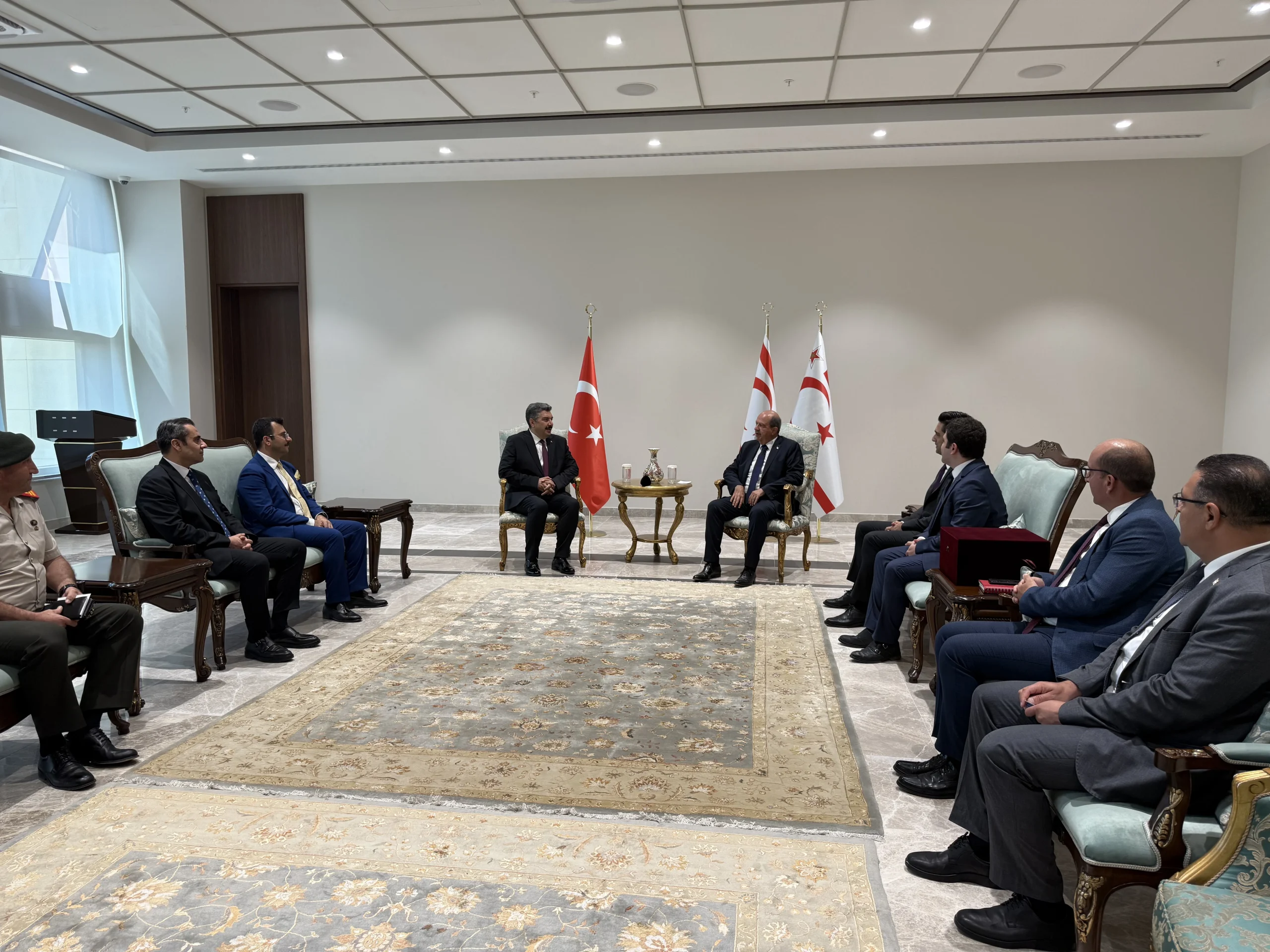 KKTC Cumhurbaşkanı Ersin Tatar, HAVELSAN Genel Müdürü Mehmet Aktif Nacar’ı