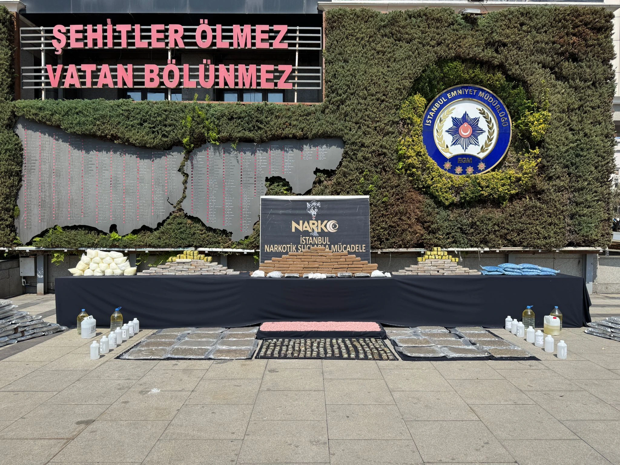  İstanbul’da gerçekleştirilen kapsamlı uyuşturucu operasyonlarında 20 zanlı tutuklanırken, yüklü