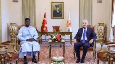 Numan Kurtulmuş, Senegal Başbakanı Sonko’yu TBMM’de ağırladı; iki ülke ilişkilerinin