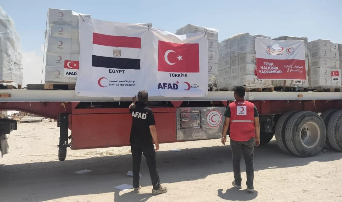 Türkiye, Gazze’ye 101 Bin Tondan Fazla İnsani Yardım Gönderdi AFAD Başkanı Pehlivan, Türkiye’nin Gazze’ye gönderdiği yardımların insanlığın onurunu
