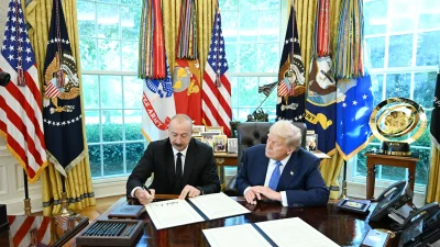 Trump ve Aliyev, ABD-Azerbaycan ilişkilerini güçlendirecek Stratejik Ortaklık Mutabakatı’na imza