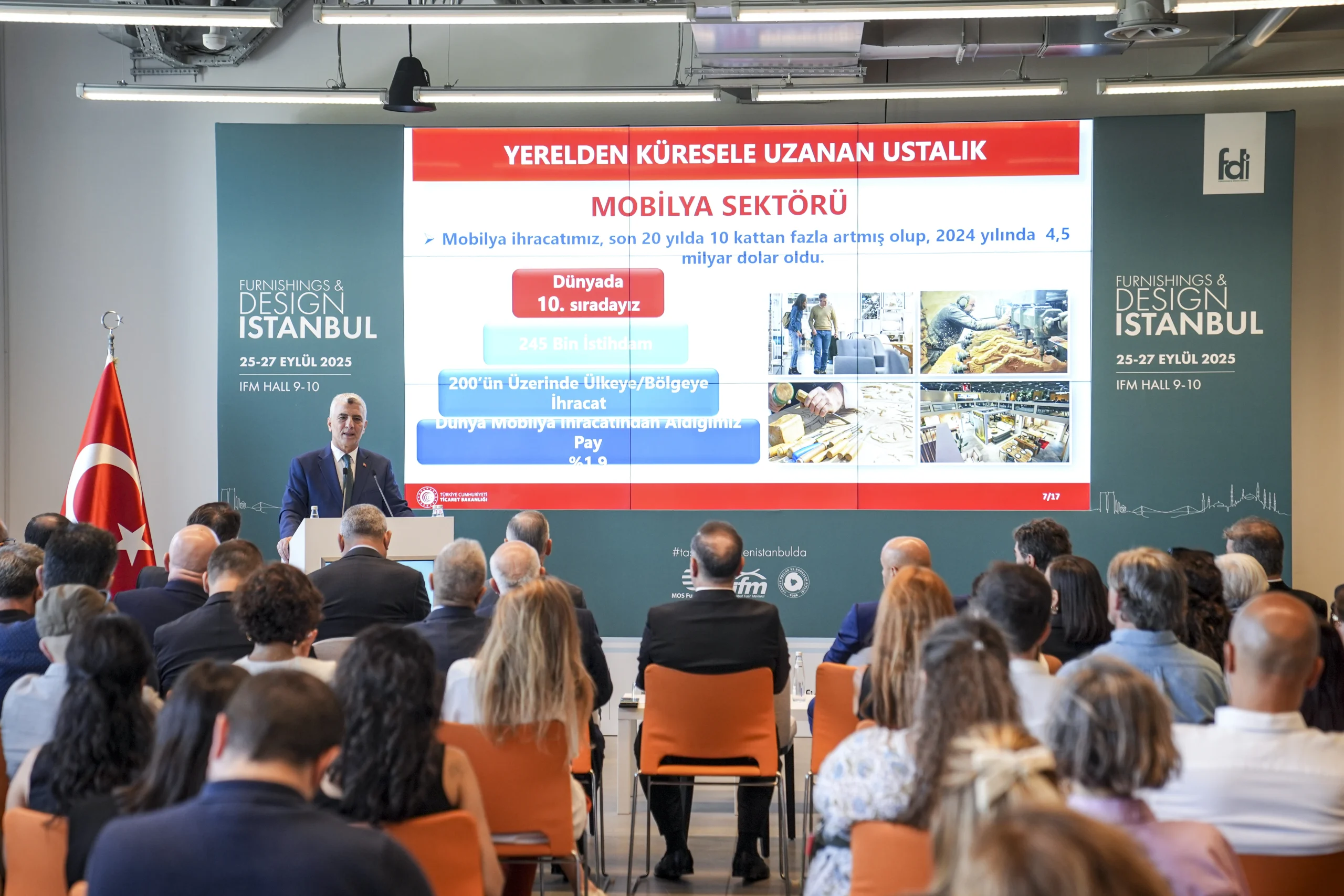 Mobilya sektörü, markalaşma ve tasarım gücüyle İstanbul’da uluslararası vitrine çıkıyor.