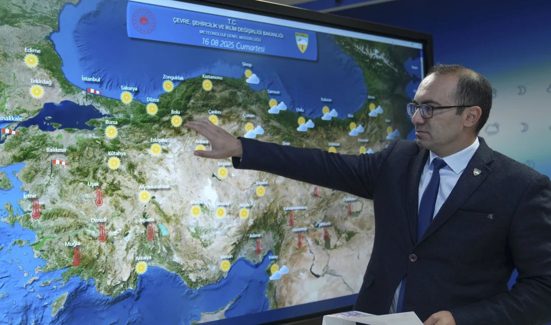 Hafta Sonu Sıcak Hava Etkisini Sürdürecek Meteoroloji, hafta sonu için sıcak hava uyarısı yaptı; yağış beklentisi