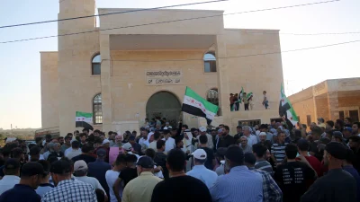 Suriye’nin İdlib kentinde yaşayan Dürziler, Süveyda’dan gelen ayrılıkçı çağrılara karşı