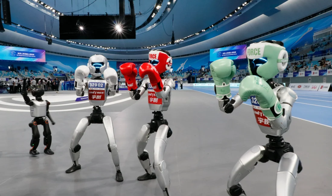 Çin’de Dünya İnsansı Robot Oyunları Final Yarışmalarıyla Tamamlandı Çin’in başkenti Pekin’de gerçekleşen Dünya İnsansı Robot Oyunları, final müsabakalarıyla