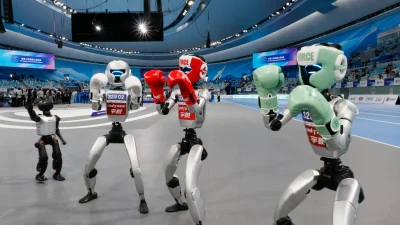 Çin’in başkenti Pekin’de gerçekleşen Dünya İnsansı Robot Oyunları, final müsabakalarıyla