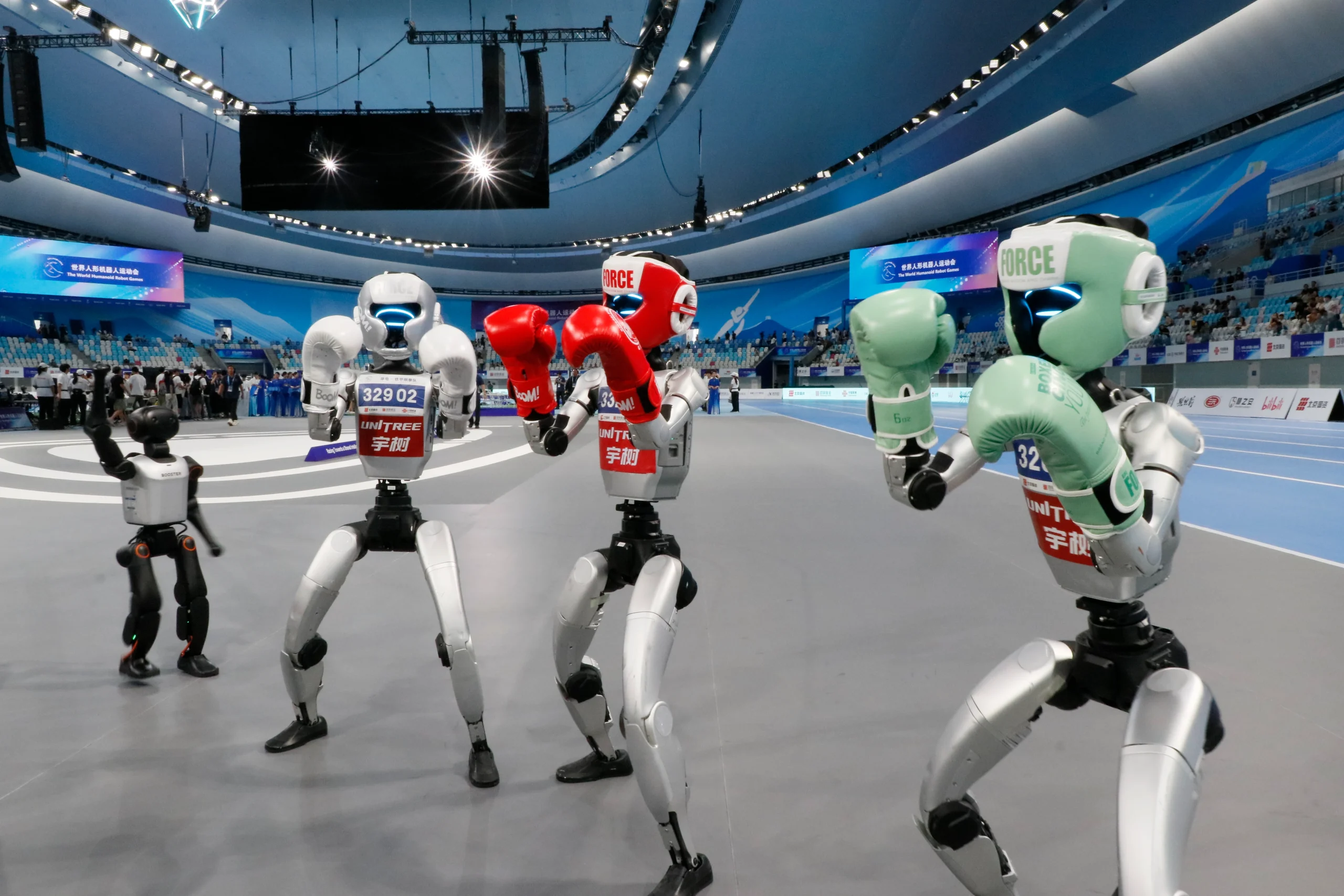 Çin’in başkenti Pekin’de gerçekleşen Dünya İnsansı Robot Oyunları, final müsabakalarıyla