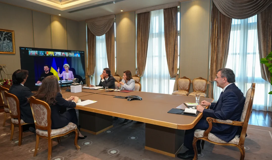 Cumhurbaşkanı Yardımcısı Cevdet Yılmaz, Gönüllüler Koalisyonu Liderler Toplantısı’nda Türkiye’nin barış