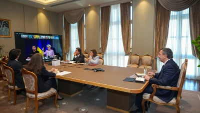 Cumhurbaşkanı Yardımcısı Cevdet Yılmaz, Gönüllüler Koalisyonu Liderler Toplantısı’nda Türkiye’nin barış