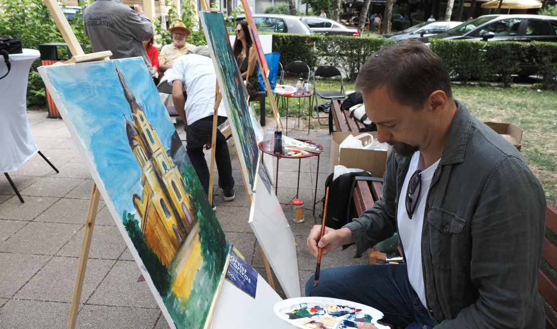 Bosna Hersek’in ünlü ressamları, Saraybosna’da kurulan açık atölyede ülkenin mimari