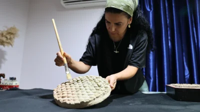 Harran Ören Yeri’ndeki kazılarda baklava dilimi desenli 800 yıllık ekmek