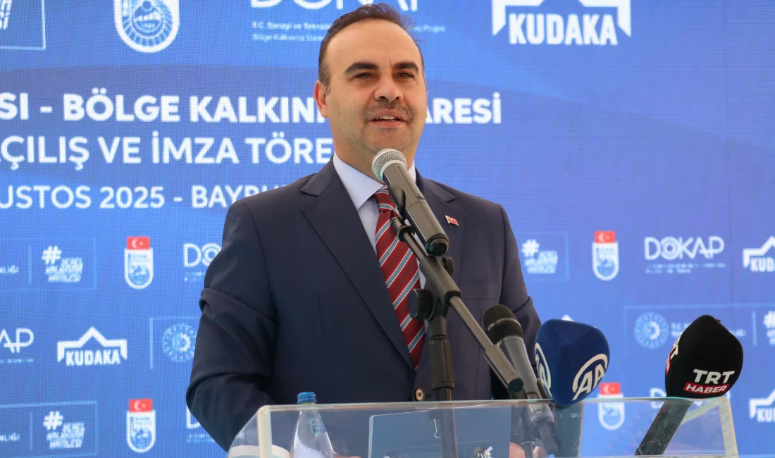 Sanayi ve Teknoloji Bakanı Mehmet Fatih Kacır, Bayburt’ta düzenlenen açılış