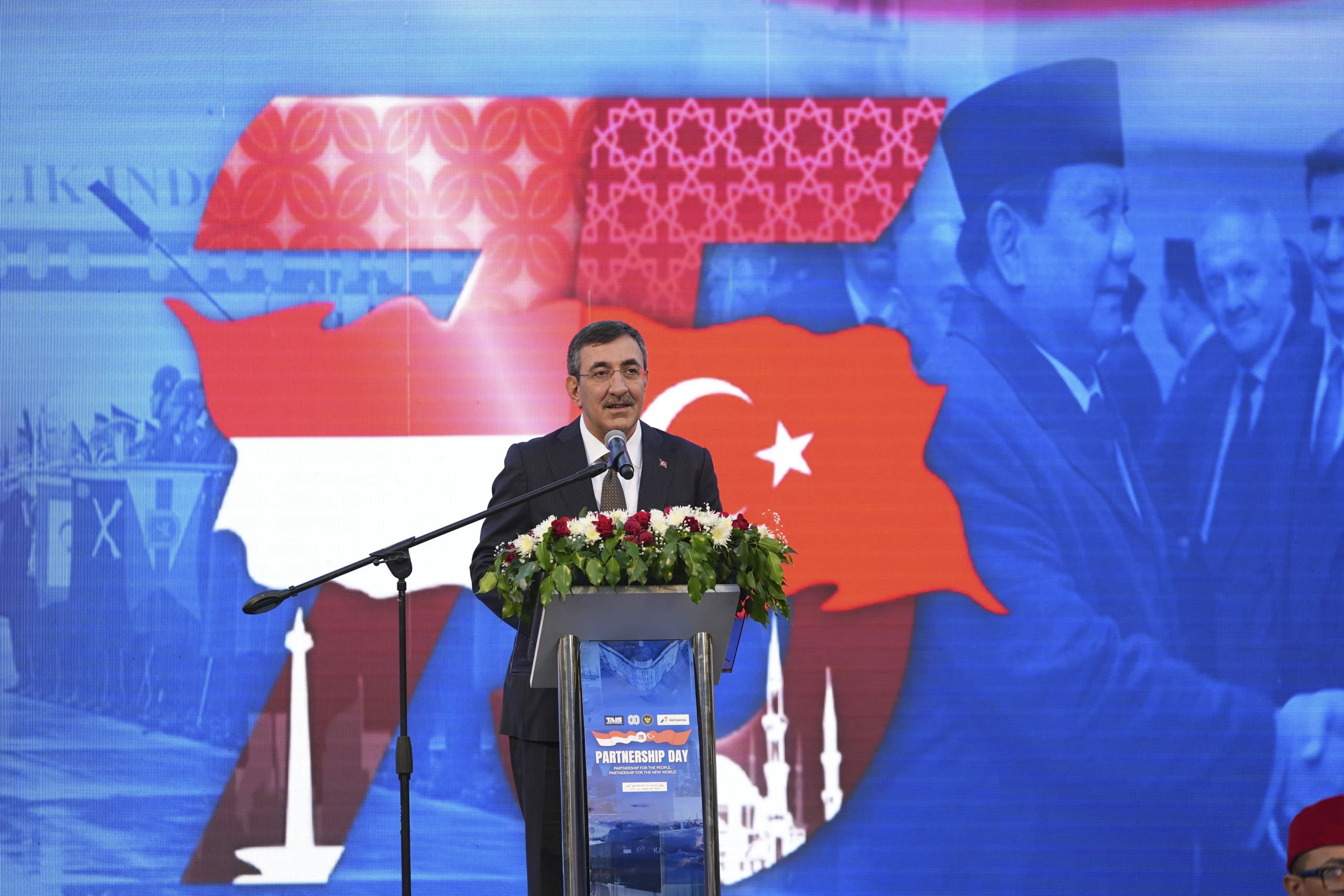 Cumhurbaşkanı Yardımcısı Cevdet Yılmaz, Endonezya Bağımsızlık Günü resepsiyonunda yaptığı konuşmada,