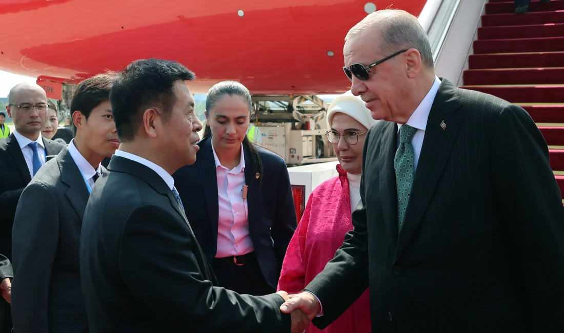 Cumhurbaşkanı Recep Tayyip Erdoğan, Şanghay İşbirliği Örgütü Zirvesi için Çin’in
