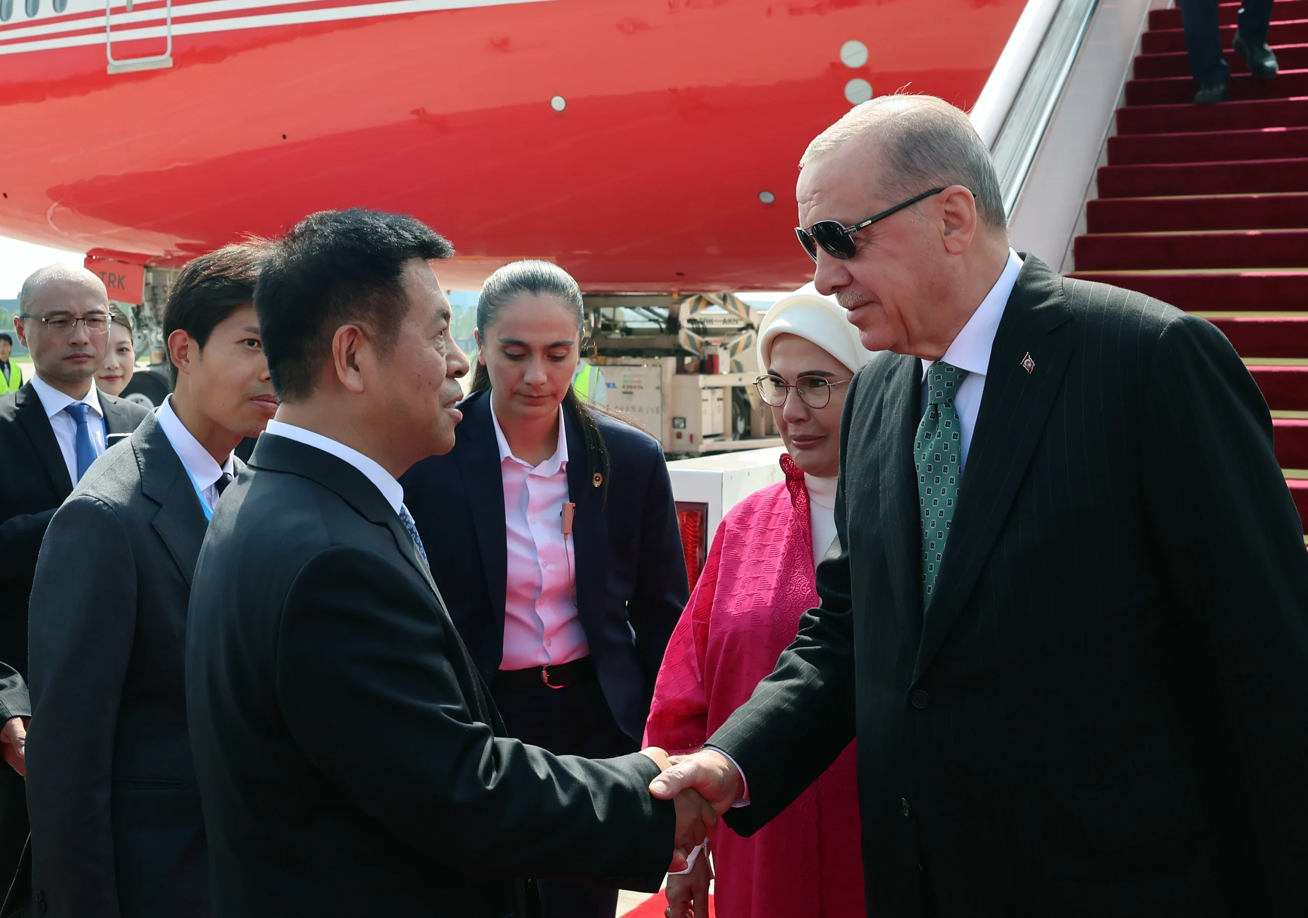 Cumhurbaşkanı Recep Tayyip Erdoğan, Şanghay İşbirliği Örgütü Zirvesi için Çin’in