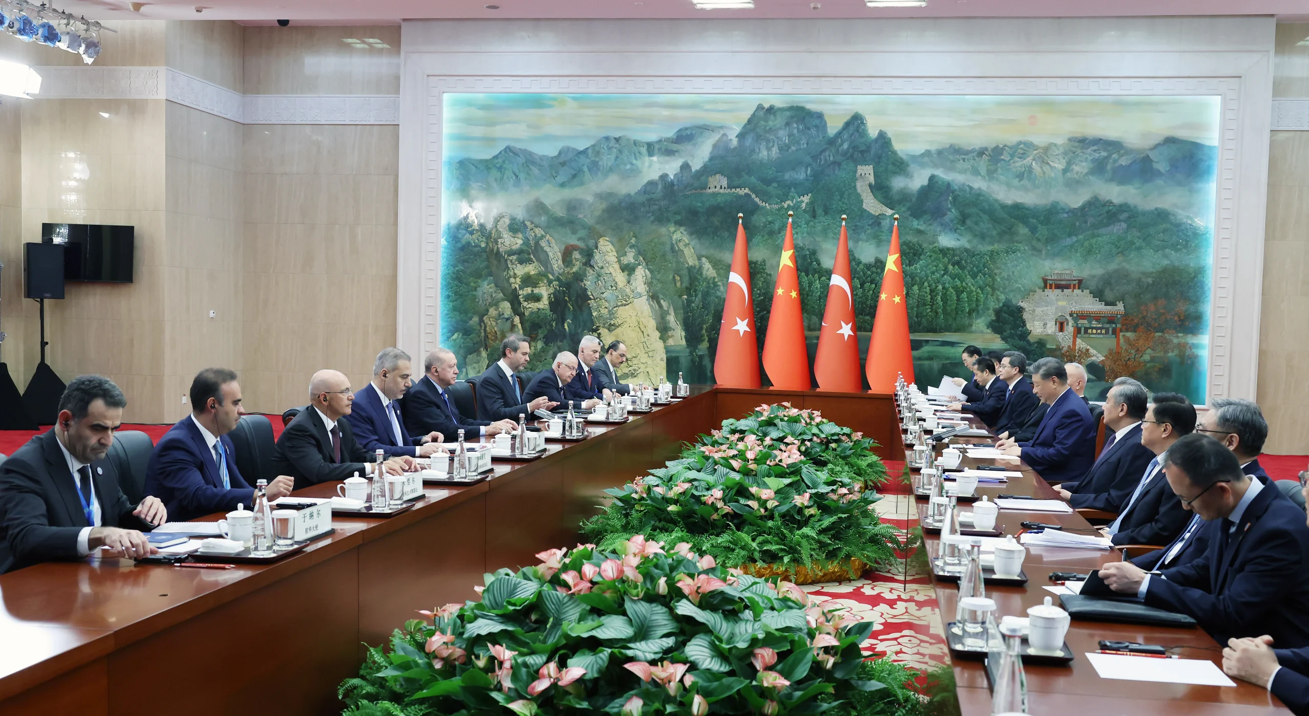 Cumhurbaşkanı Recep Tayyip Erdoğan, Çin Devlet Başkanı Şi Cinping ile