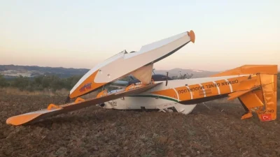 Aydın’daki yangına destek için havalanan söndürme uçağı, Muğla’da tarlaya zorunlu