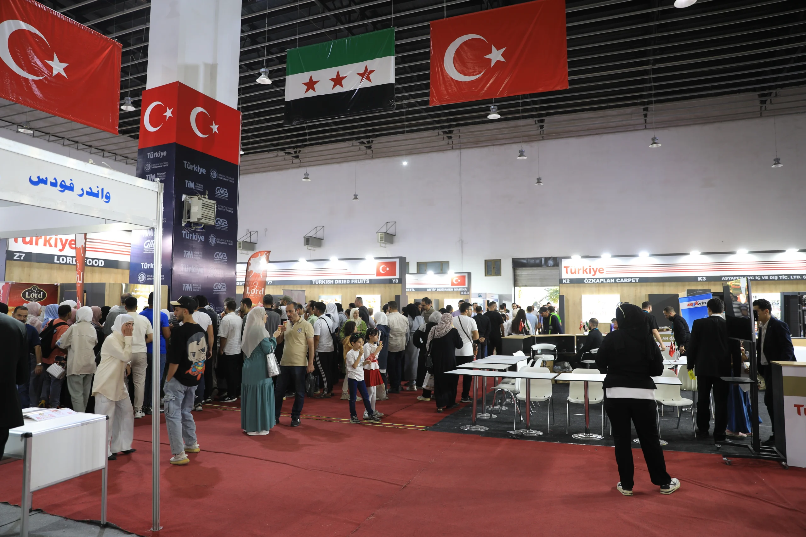 Suriye’nin başkenti Şam’da düzenlenen 62. Uluslararası Şam Fuarı’na Türkiye’den 40