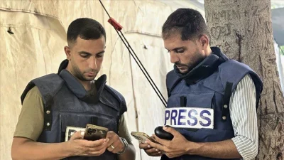 Gazze’deki Şifa Hastanesi yakınında İsrail ordusunun hedef aldığı çadırda iki