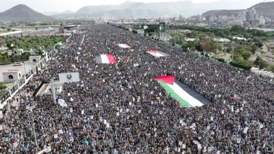 Fas, Yemen ve Moritanya’da binlerce kişi İsrail’in Gazze’deki saldırılarını protesto