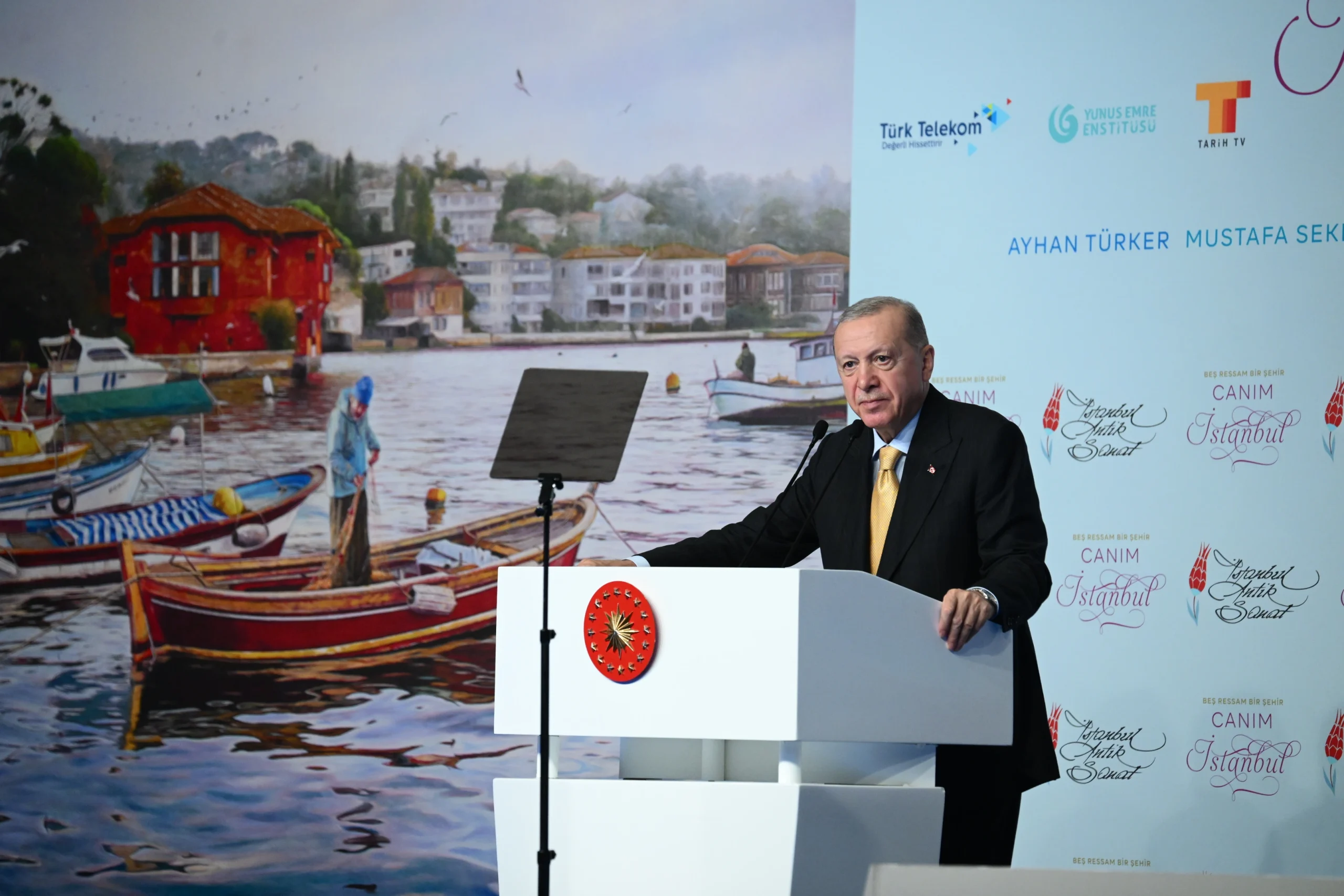 Cumhurbaşkanı Erdoğan, İstanbul’un kültür, sanat ve medeniyetin merkezinde yer aldığını