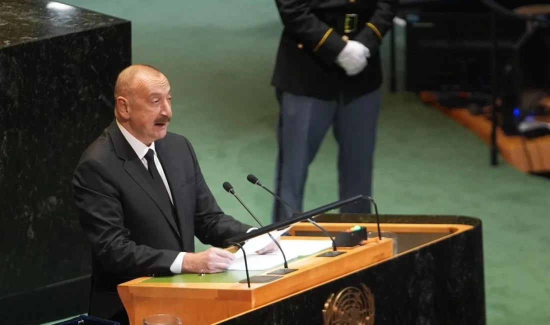 Aliyev’den BM Genel Kurulu’nda Adalet ve Barış Çağrısı Cumhurbaşkanı İlham Aliyev, BM kürsüsünden uluslararası topluma seslenerek barışın sözde