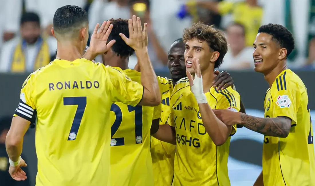 Cristiano Ronaldo ve Joao Felix’in duble yaptığı gecede Al-Nassr, Al-Riyadh’ı