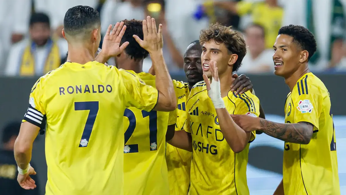 Cristiano Ronaldo ve Joao Felix’in duble yaptığı gecede Al-Nassr, Al-Riyadh’ı