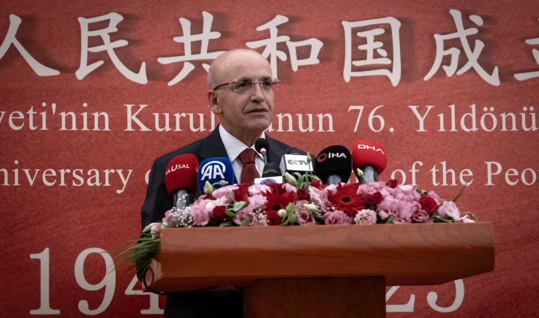 Bakan Mehmet Şimşek, Çin'in 76. kuruluş yıl dönümü resepsiyonunda, “Belirsiz