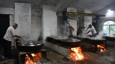 Söğüt’te Ertuğrul Gazi’yi Anma Şenlikleri kapsamında, dualarla pişirilen tonlarca malzemeyle