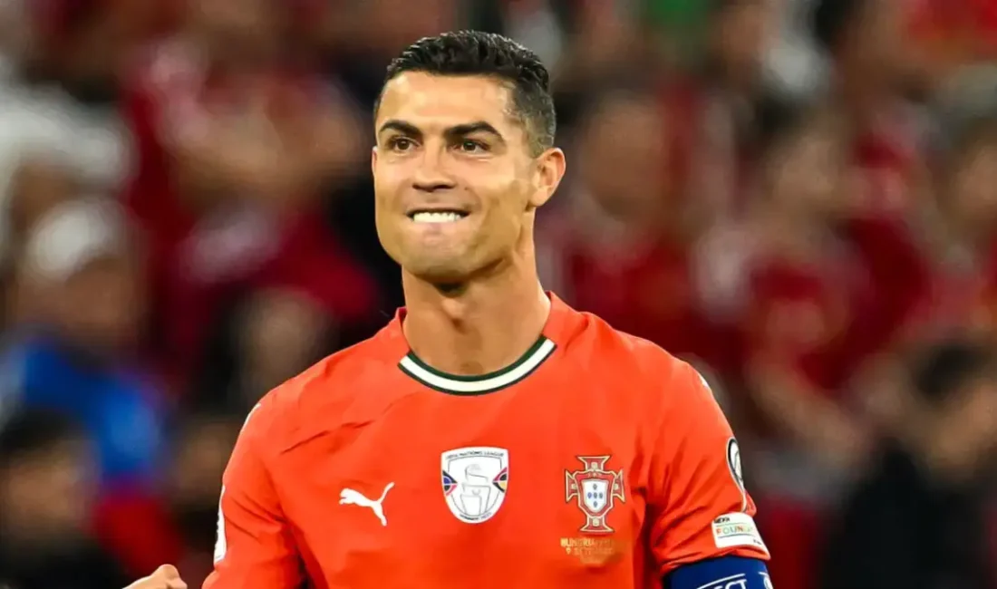 Cristiano Ronaldo, Portekiz’in Macaristan’ı 3-2 yendiği Dünya Kupası elemelerinde bir