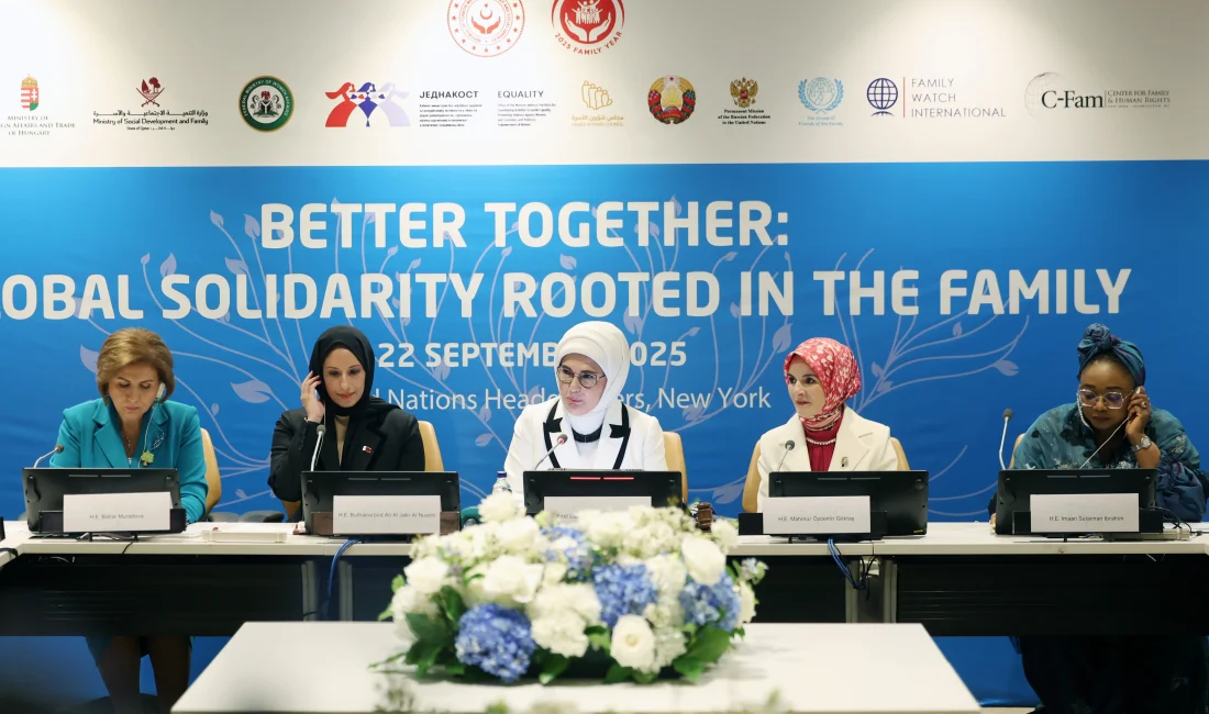 Emine Erdoğan, Birleşmiş Milletler’de yaptığı konuşmada, aile kurumunun küresel krizlere