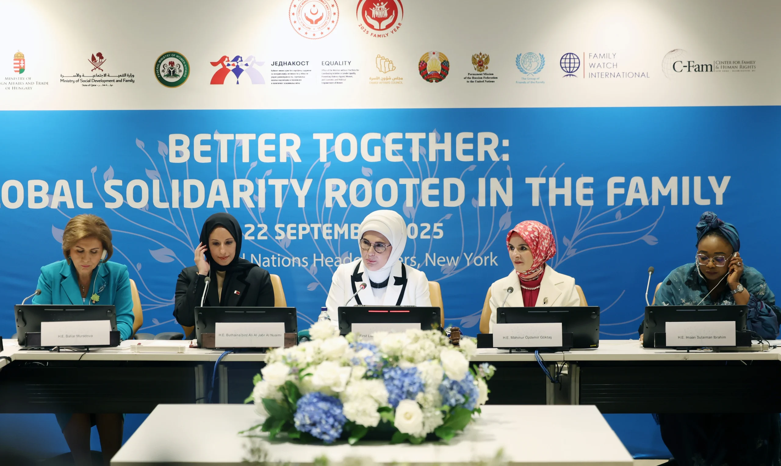 Emine Erdoğan, Birleşmiş Milletler’de yaptığı konuşmada, aile kurumunun küresel krizlere