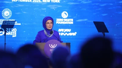 Emine Erdoğan, New York’ta açılışı yapılan “Sıfır Atık Mavi” sergisinde
