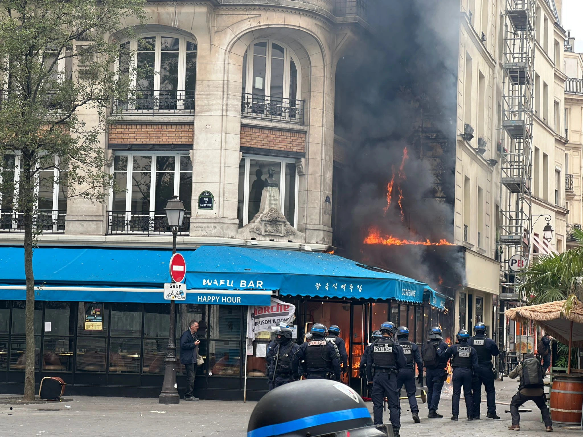 Fransa genelinde Macron karşıtı protestolar şiddete dönüştü; Paris, Marsilya ve