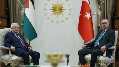 Cumhurbaşkanı Recep Tayyip Erdoğan, Filistin Devlet Başkanı Mahmud Abbas’ı Ankara’da