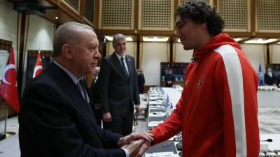 Cumhurbaşkanı Recep Tayyip Erdoğan, 2025’te gümüş madalya kazanan A Milli