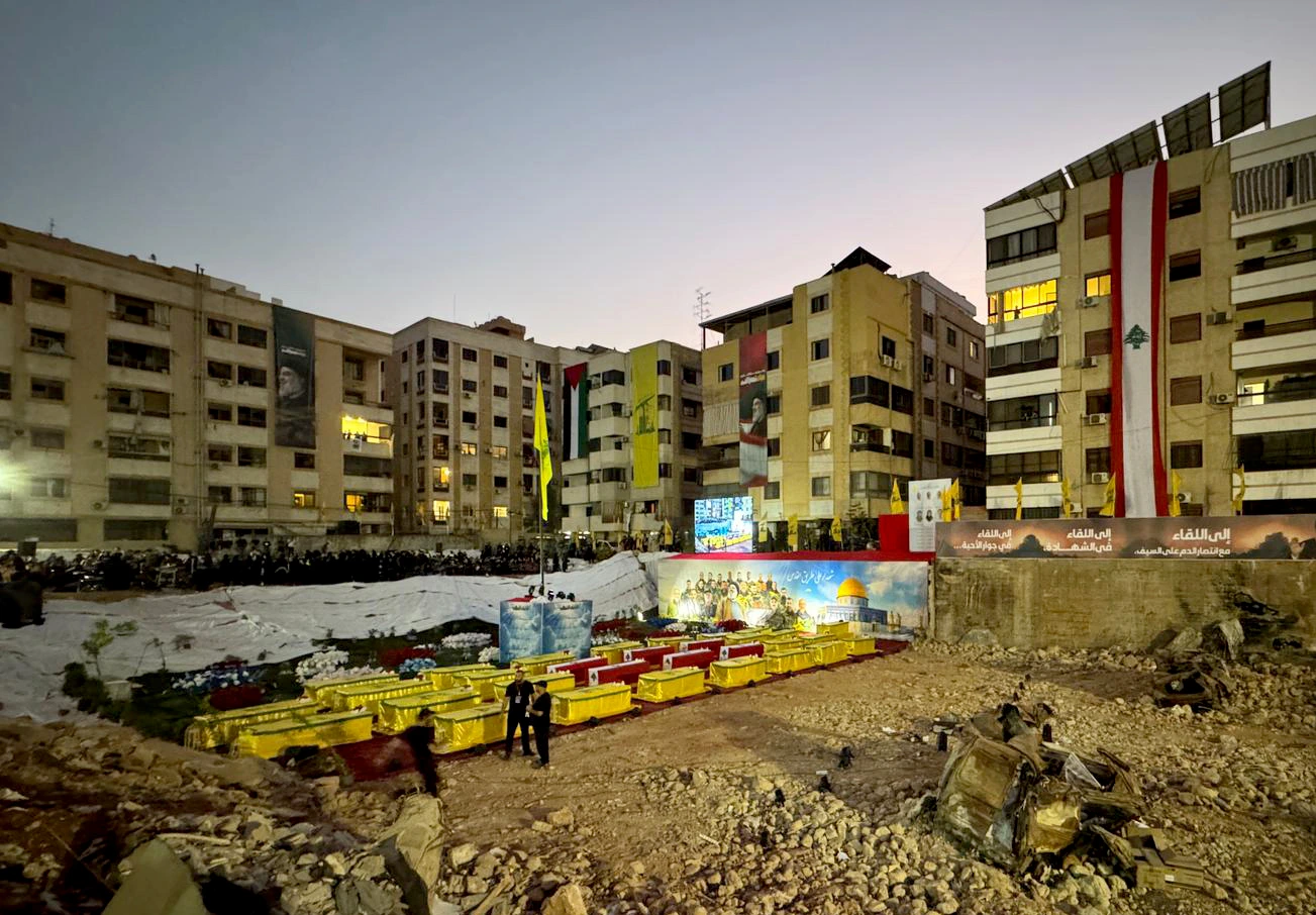 Beyrut’ta, İsrail saldırısında ölen Hizbullah’ın eski lideri Hasan Nasrallah için