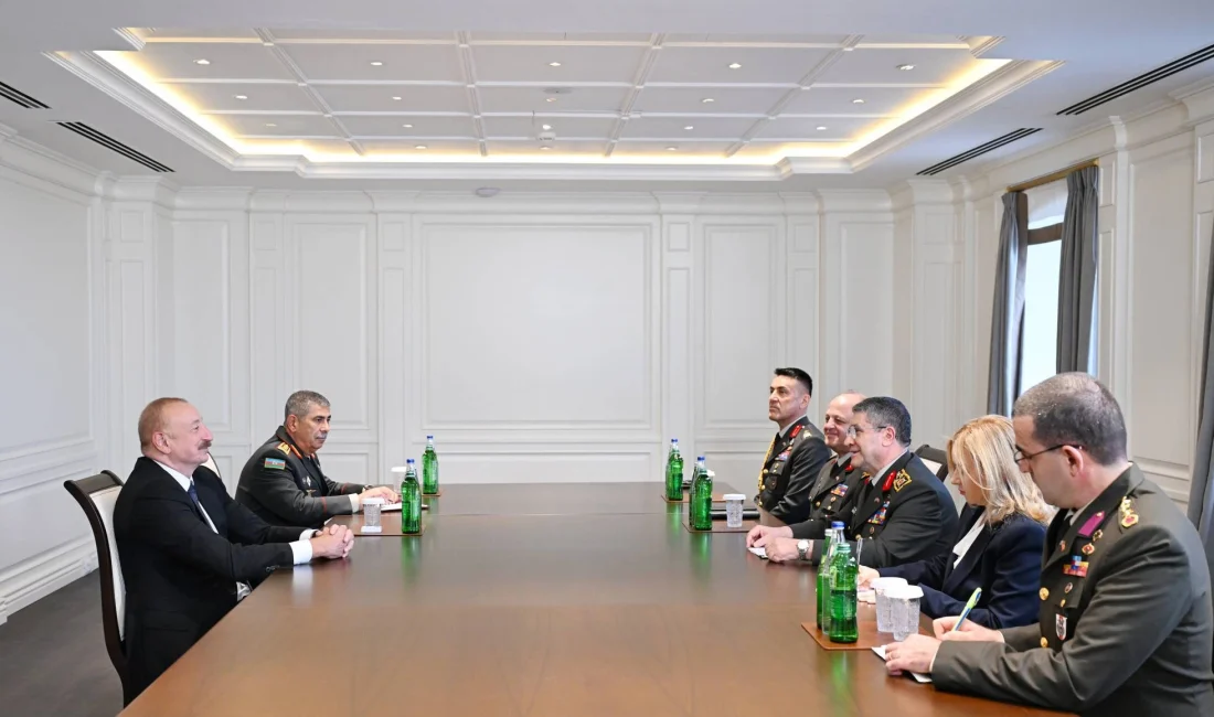 Azerbaycan Cumhurbaşkanı Aliyev, Şuşa’da kabul ettiği Orgeneral Bayraktaroğlu ile Türkiye-Azerbaycan