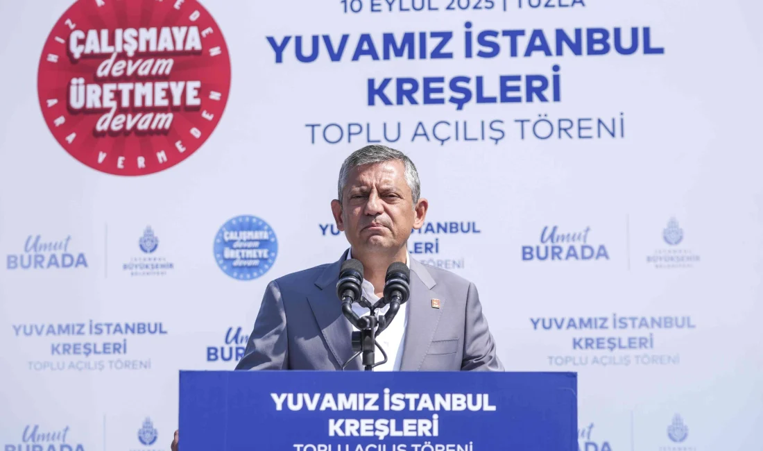 CHP Lideri Özgür Özel, İBB’nin yeni çocuk etkinlik merkezlerinin açılışında