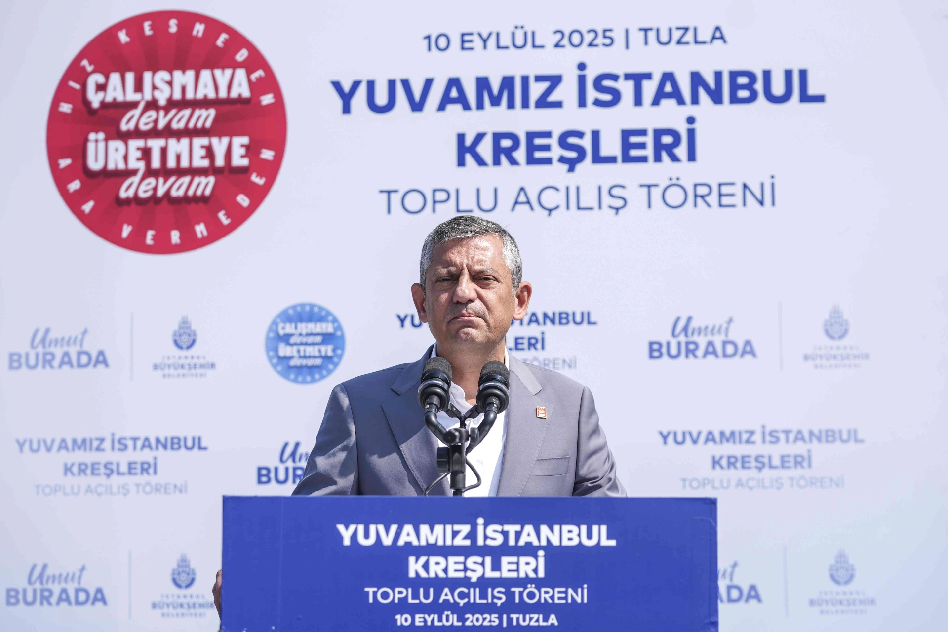 CHP Lideri Özgür Özel, İBB’nin yeni çocuk etkinlik merkezlerinin açılışında