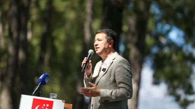 Saadet Partisi lideri Mahmut Arıkan, Antalya’daki buluşmada Sumud Filosu’nun Akdeniz’de