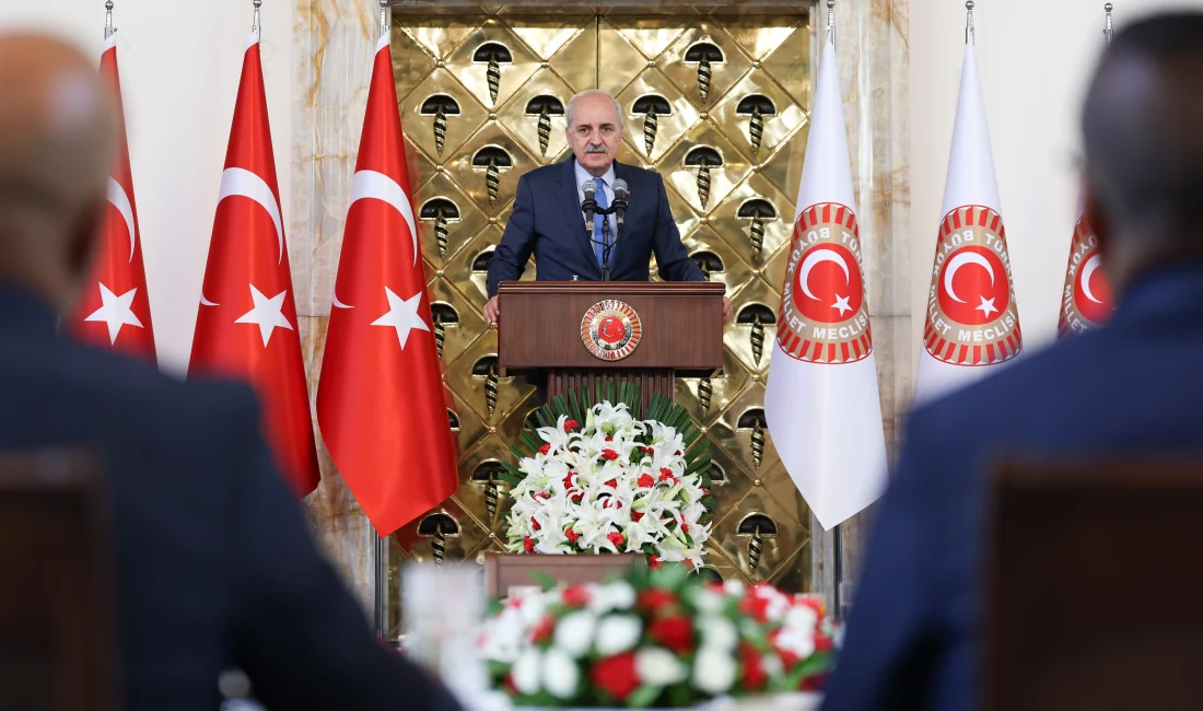 TBMM Başkanı Kurtulmuş: “KKTC için yeni hedef uluslararası tanınırlığın artırılmasıdır” TBMM Başkanı Kurtulmuş, KKTC’li muhtarları kabul etti. İsrail’in yayılmacı politikalarına