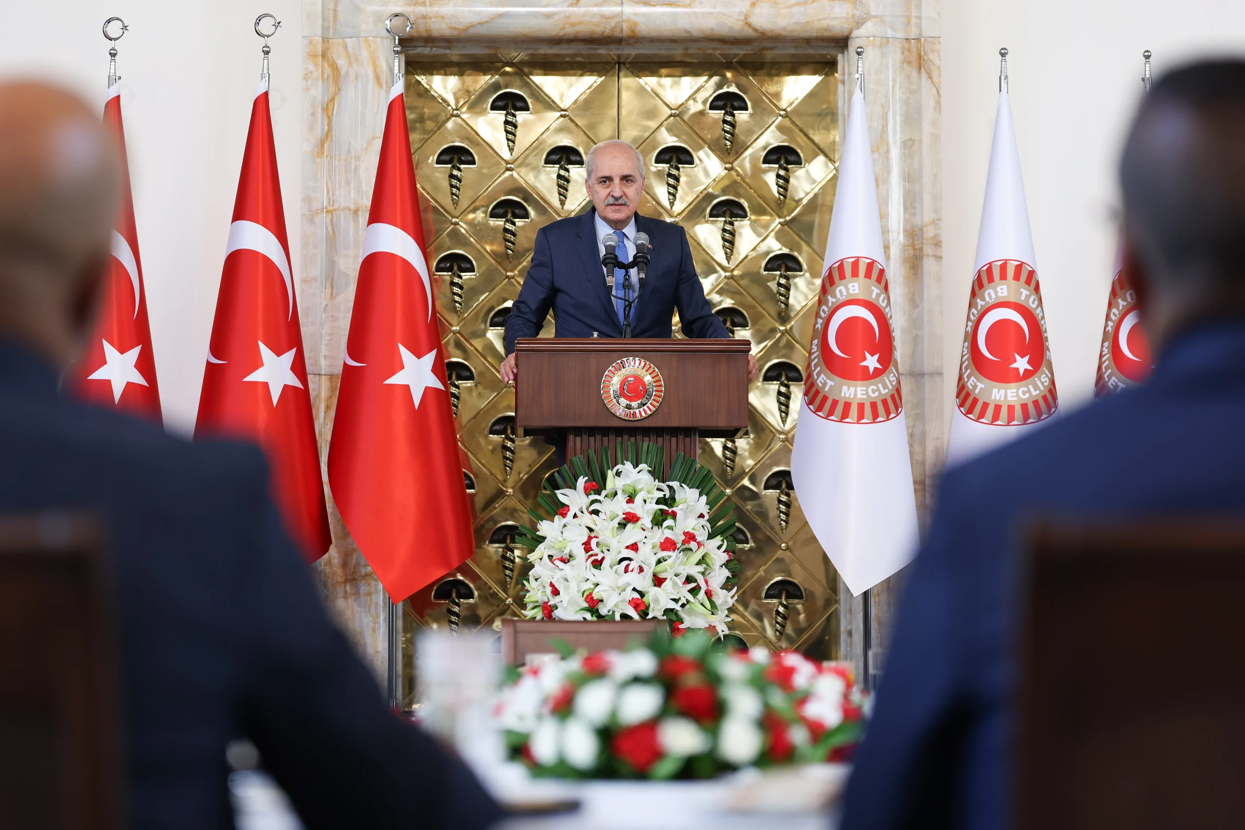 TBMM Başkanı Kurtulmuş, KKTC’li muhtarları kabul etti. İsrail’in yayılmacı politikalarına