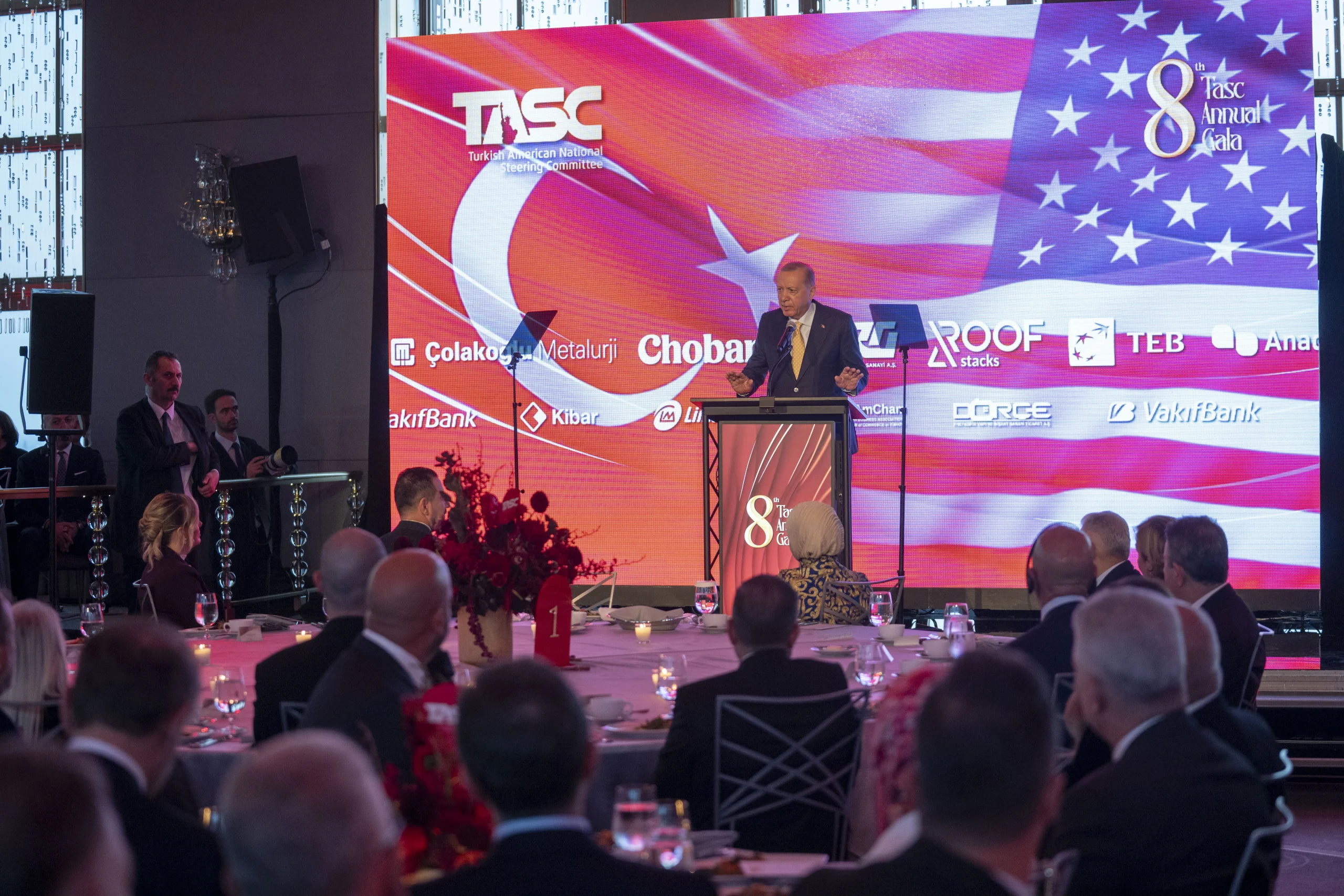 Cumhurbaşkanı Erdoğan, New York'ta düzenlenen yemekte hem Türk diasporasına seslendi