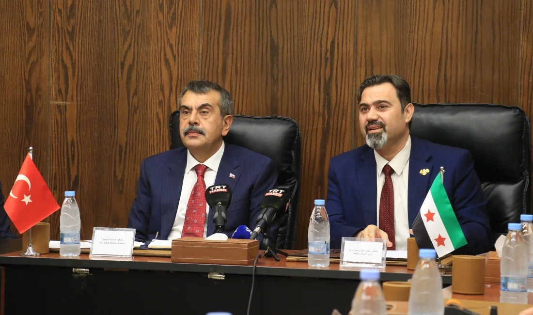 Milli Eğitim Bakanı Yusuf Tekin, Şam’da gerçekleştirdiği resmi temaslarda Suriyeli