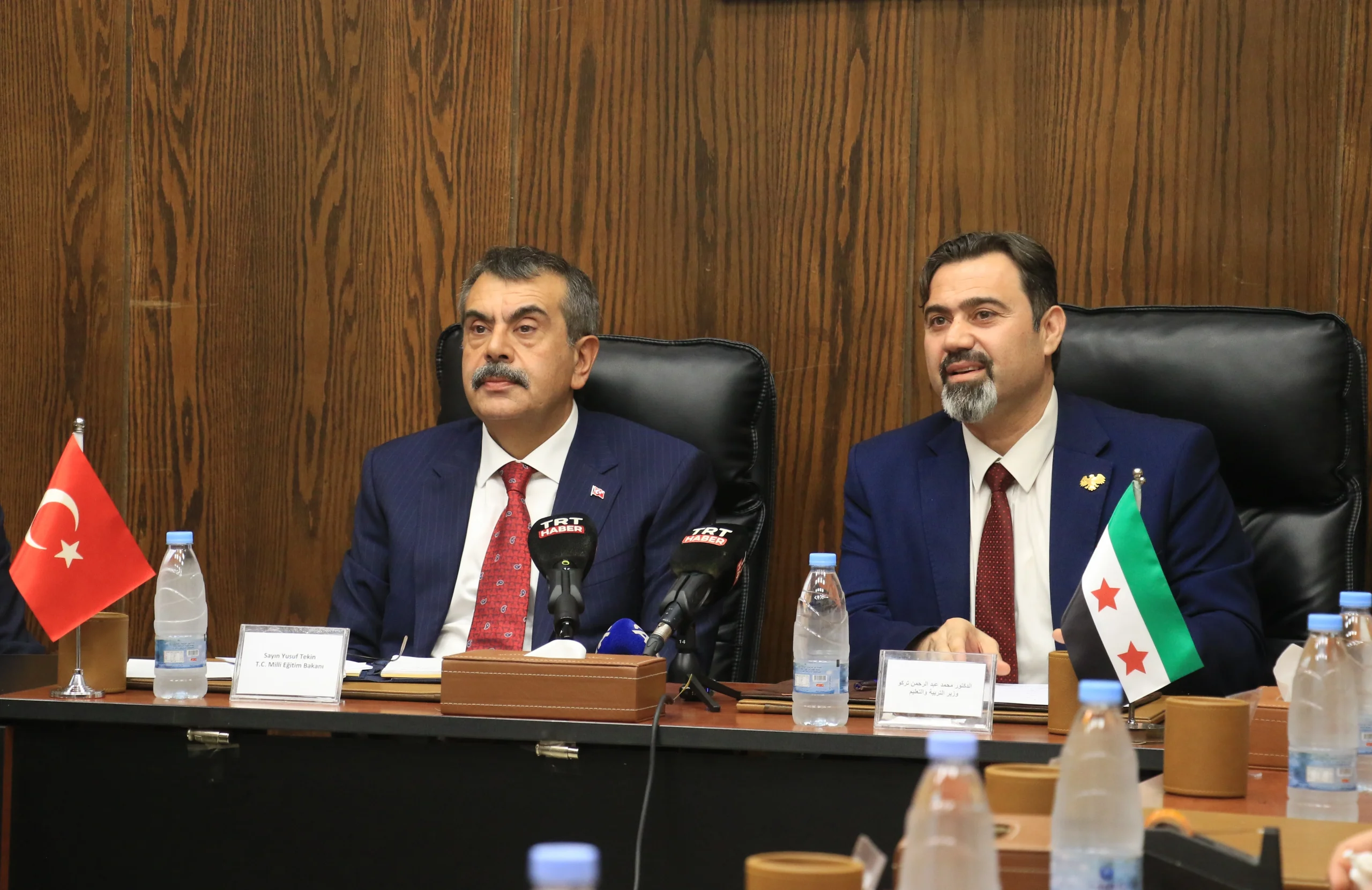 Milli Eğitim Bakanı Yusuf Tekin, Şam’da gerçekleştirdiği resmi temaslarda Suriyeli