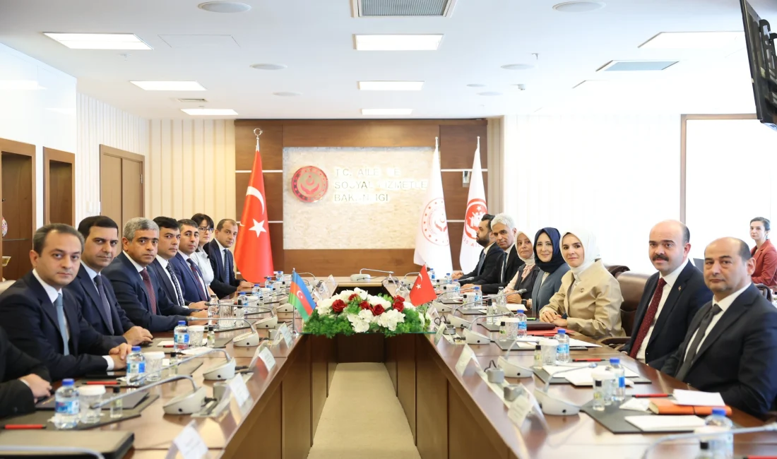 Bakan Mahinur Özdemir Göktaş, Azerbaycanlı mevkidaşı Anar Aliyev ile Ankara’da