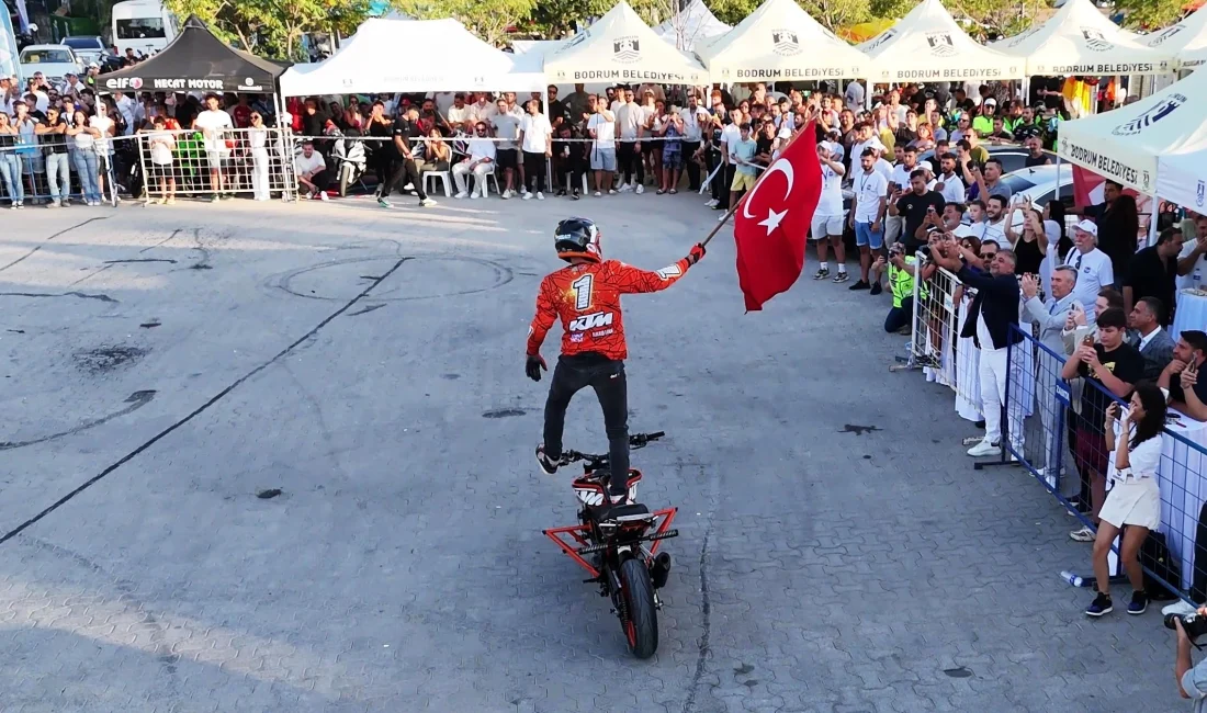 Üç gün süren Uluslararası Bodrum Motofest, motosiklet gösterileri ve konserlerle