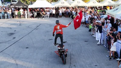 Üç gün süren Uluslararası Bodrum Motofest, motosiklet gösterileri ve konserlerle